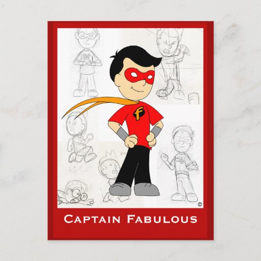 Capitaine Fabulous : Carte postale (Devant)