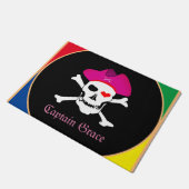 Capitaine Grace - Tapis de maison pirate, Drapeau (Incliné)