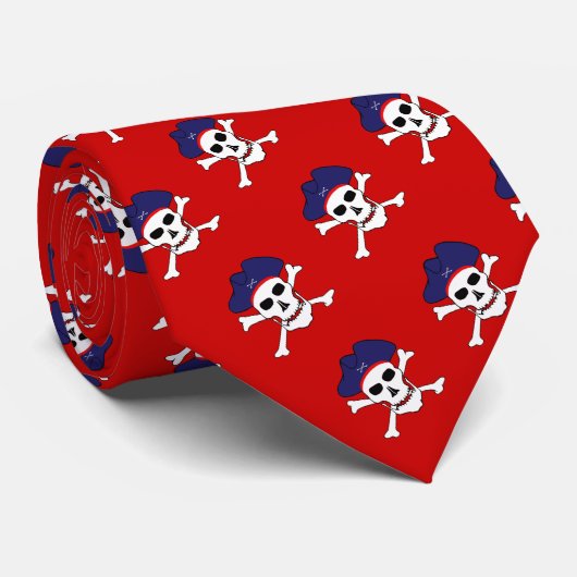 Capitaine Jack & Pirate Cravate de mode, drapeau d (Roulé)