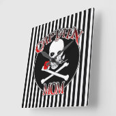 Capitaine Maman Horloge murale (Angle)