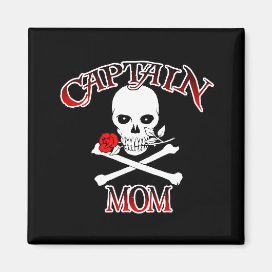 Capitaine Maman (Rose) Magnet (Devant)