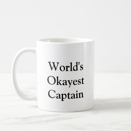 Capitaine Mug d'Okayest du monde (Gauche)