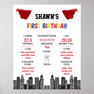 Capitaine One-derpants 1er Anniversaire Poster de