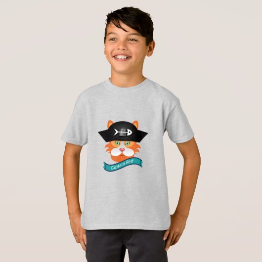 Capitaine Red - T-shirt de base pour enfants (Devant entier)