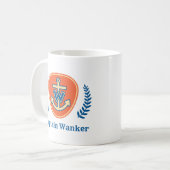 "Capitaine Wanker" Mug de café (Devant gauche)