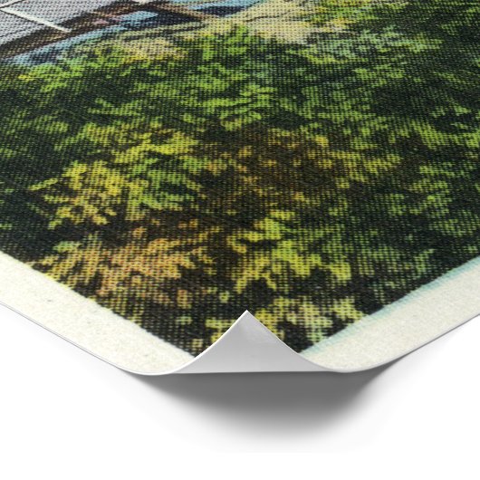 Capital Island New Foot Bridge Uitzicht Poster (Hoek)