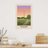 Capital Ring Long Distance Path Travel Poster (Cuisine)