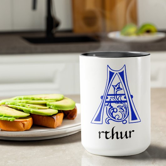 Capitale Décorative Botanique Médiévale Une Mug