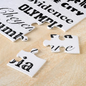 Capitales des USA Puzzle noir sur blanc (Côté)