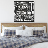 Capitales Villes d'Europe toile Imprimer Mur Art (Insitu(Chambre))