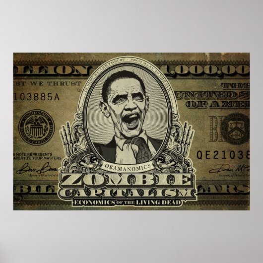 Capitalisme zombie Édition Obama Posters (Devant)