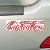 Capitalistische revolutie van het anarchokapitalis bumpersticker (Op auto)