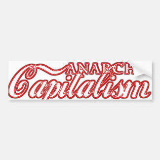 Capitalistische revolutie van het anarchokapitalis bumpersticker