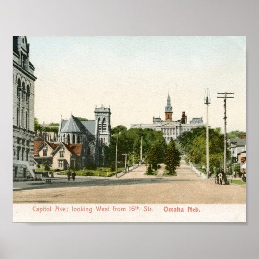 Capitol Ave., Omaha, Nebraska  Poster (Voorkant)