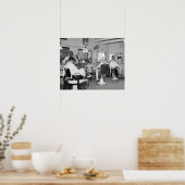 Capitol Barber Shop, 1938  Foto Poster (Keuken)