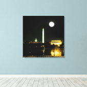 Capitol Building, Lincoln Memorial, Washington Canvas Afdruk (Insitu (Houten vloer))