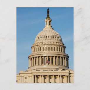 Capitol Building shot bij schemering Briefkaart