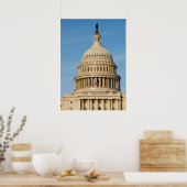 Capitol Building shot bij schemering Poster (Keuken)