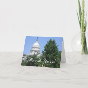 Capitol Building vanuit Bartholdi Park Bedankkaart