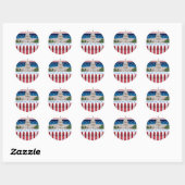 Capitol Building - Washington DC Ronde Sticker (Vel)