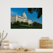 Capitol Building West Uitzicht Poster (Keuken)