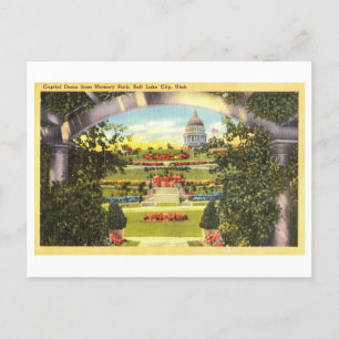 Capitol Dome vanuit Memory Park, Salt Lake City, Briefkaart