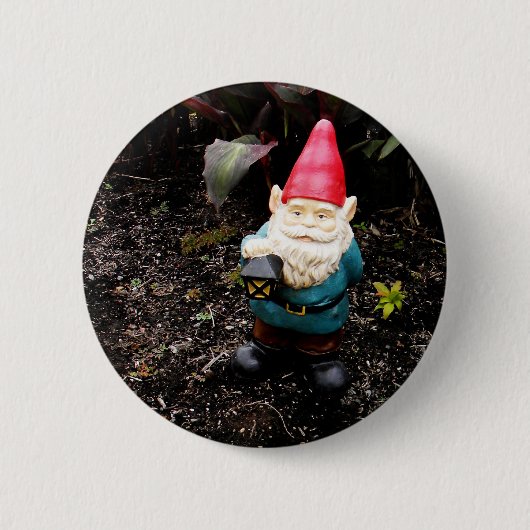 Capitol Garden Gnome Ronde Button 5,7 Cm (Voorkant)