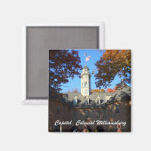 Capitol, koloniaal Williamsburg Magneet (Voorkant / Achterkant)