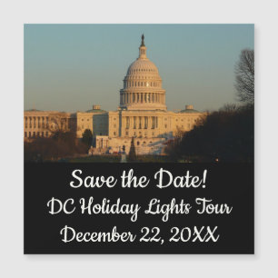 Capitol met kerstfeest Washington DC-feestdag