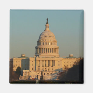 Capitol met kerstfeest Washington DC-feestdag Magneet