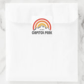 Capitol Peak Vierkante Sticker (Tas)