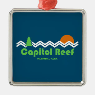 Capitol Reef National Park Retro Metalen Ornament