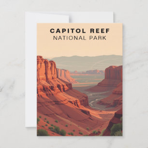 Capitol Reef National Park Travel Verenigde Staten Briefkaart