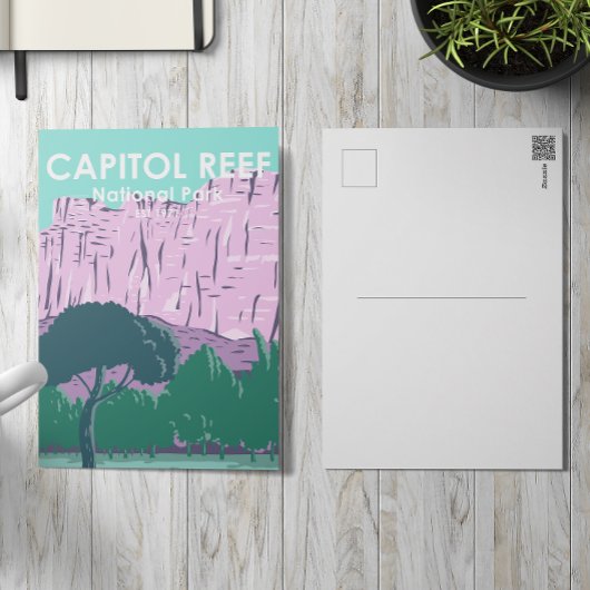 Capitol Reef National Park Utah Carte postale Vint