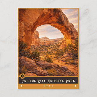 Capitol Reef National Park | Utah Oude ansichtkaar Briefkaart