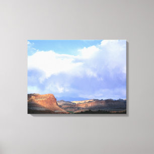 Capitol Reef National Park, Utah. VS. Cumulus Canvas Afdruk