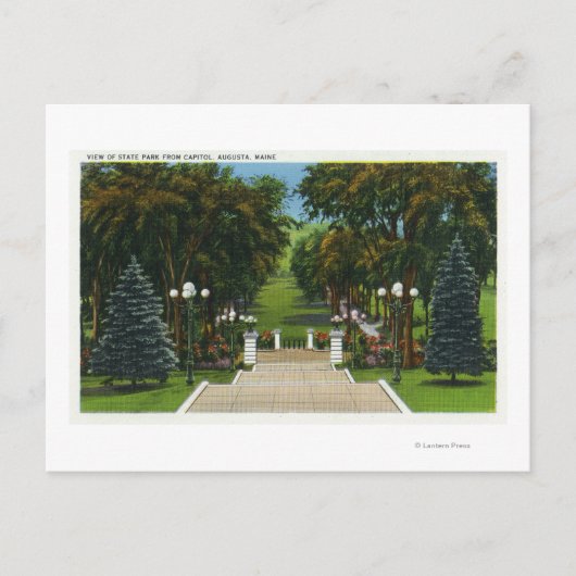 Capitol Stapt Uitzicht van het State Park Briefkaart (Voorkant)