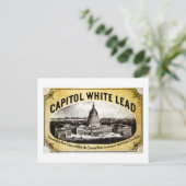 Capitol White Lead 1866 Briefkaart (Staand voorkant)