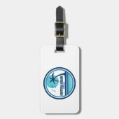 Capitola Beach California palmvogels Bagagelabel (Voorkant verticaal)