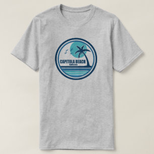 Capitola Beach California palmvogels T-shirt