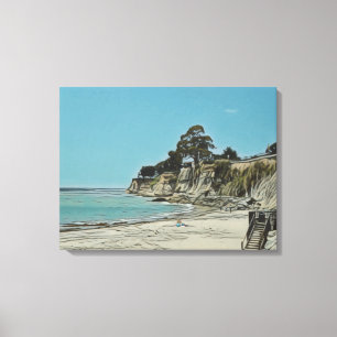 Capitola Beach Canvas Print