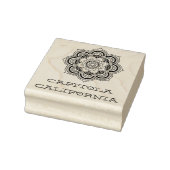 Capitola California Mandala Rubberstempel (Stempel)