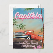 Capitola California Vintage-poster Briefkaart (Voorkant / Achterkant)