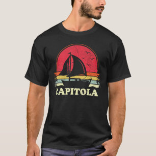 Capitola California zeilboot kapitein zeilen T-shirt
