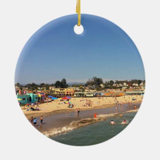 Capitola, ornement de Noël de CA (Dos)