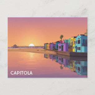 Capitola Santa Cruz California Reis Briefkaart