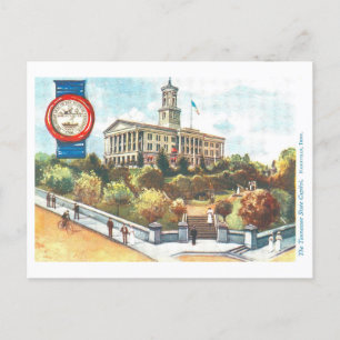 Capitole vintage du Tennessee avec carte postale S