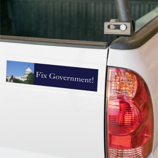 Capitolgebouw in Washington DC Bumpersticker (Op Truck)