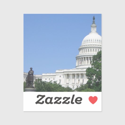 Capitolgebouw in Washington DC Sticker (Vel)