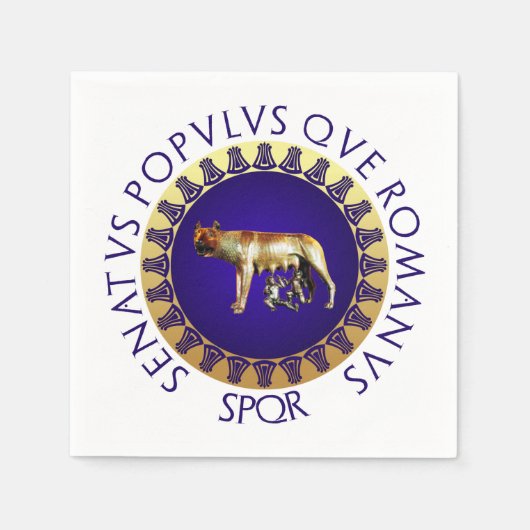 Capitoline Wolf Servetten (Voorkant)